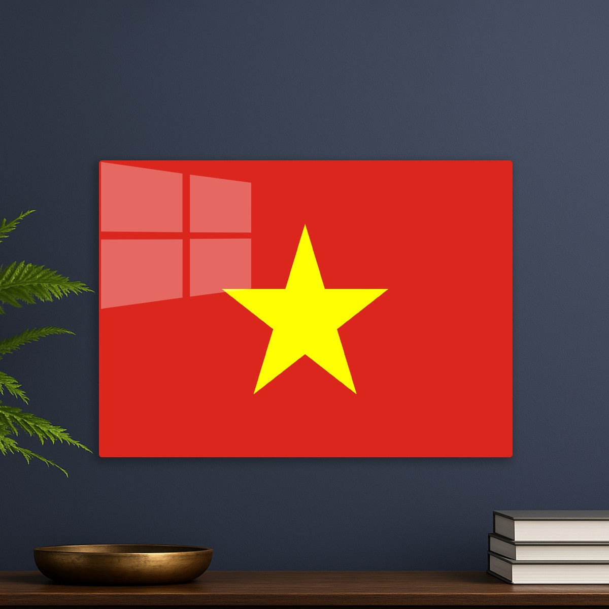 The flag of Vietnam