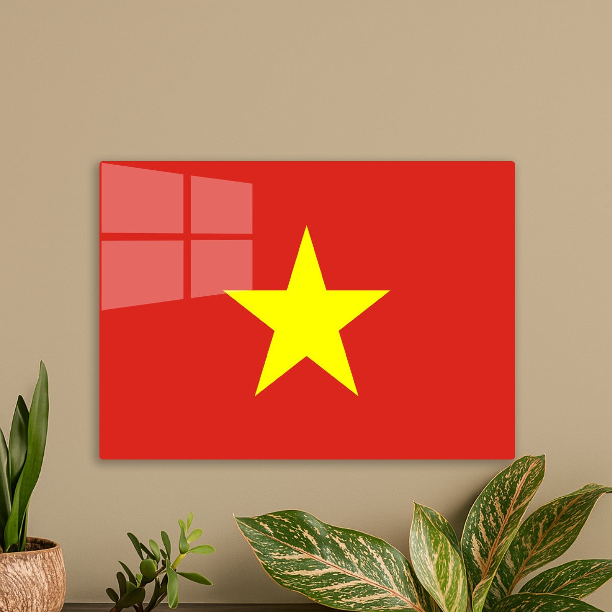 The flag of Vietnam