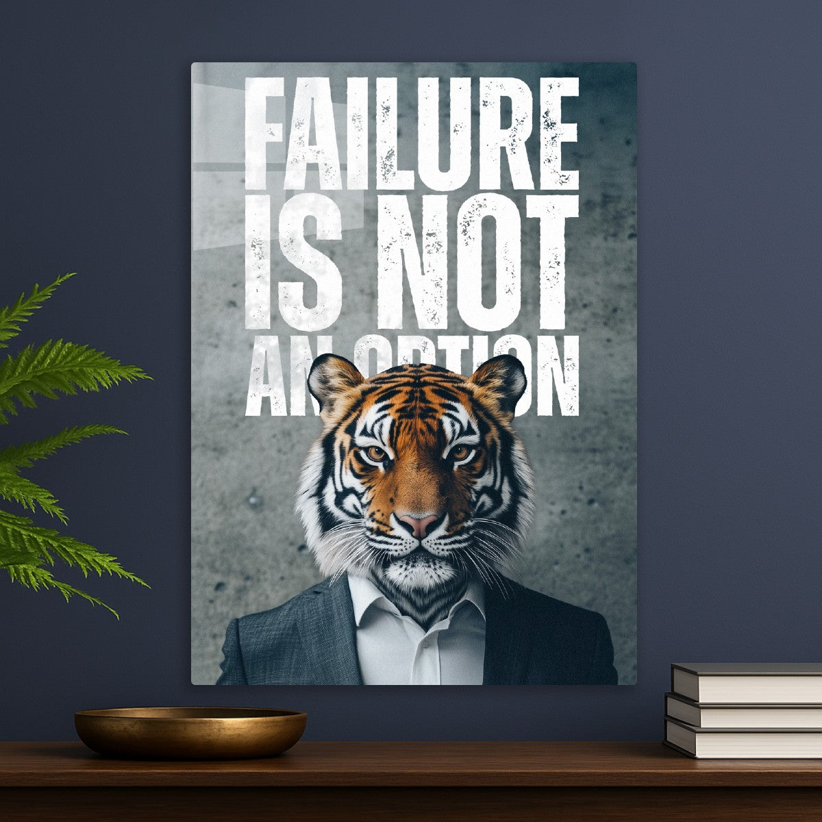 Tiger: Failure Is Not An Option typography