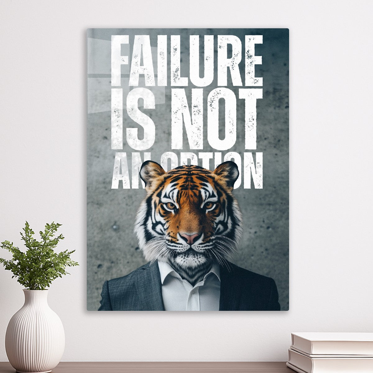 Tiger: Failure Is Not An Option typography