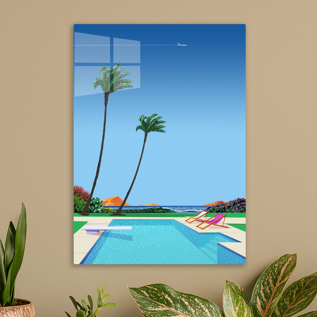 Texas USA, pool — City Pop art