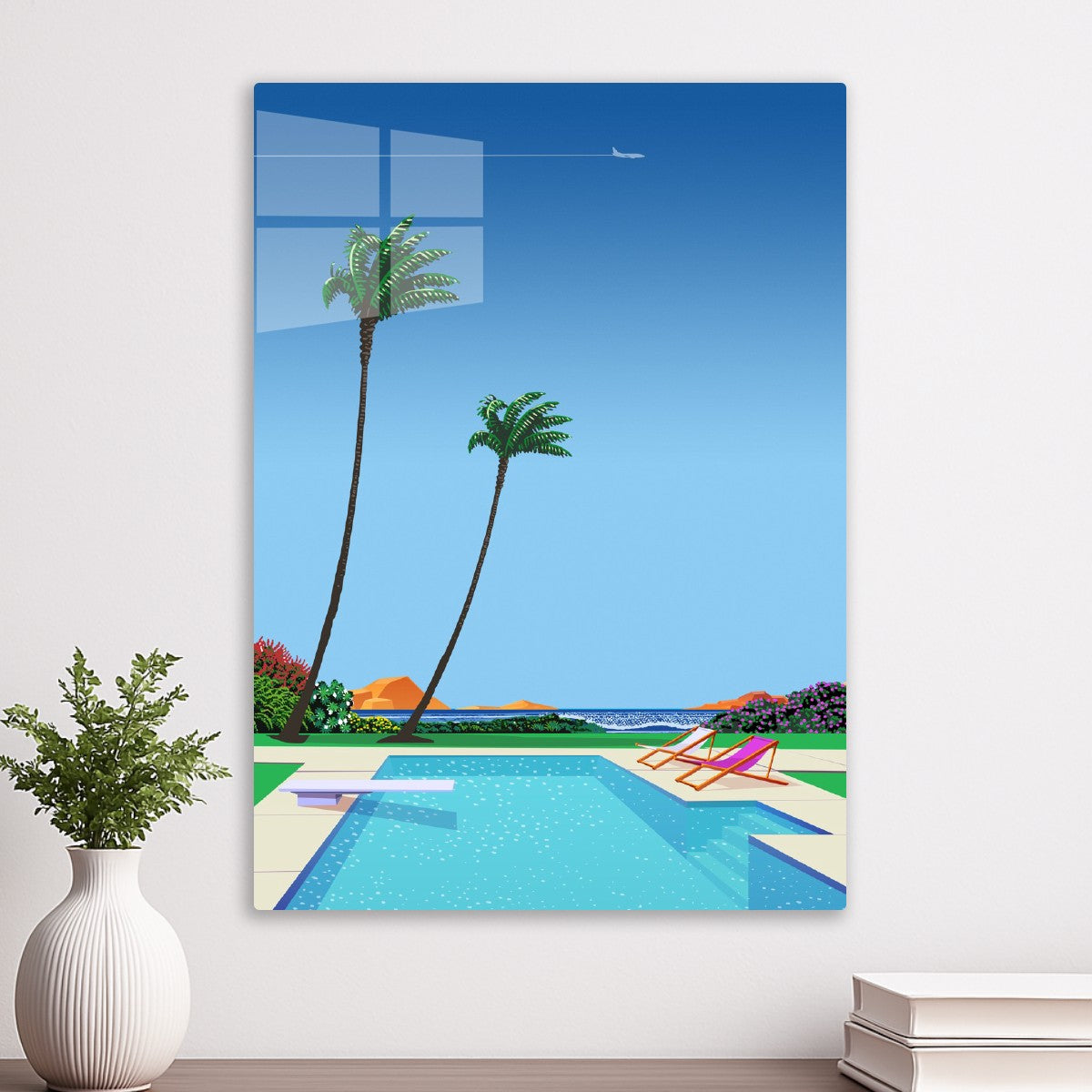 Texas USA, pool — City Pop art