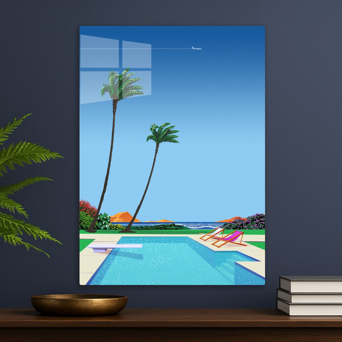 Texas USA, pool — City Pop art