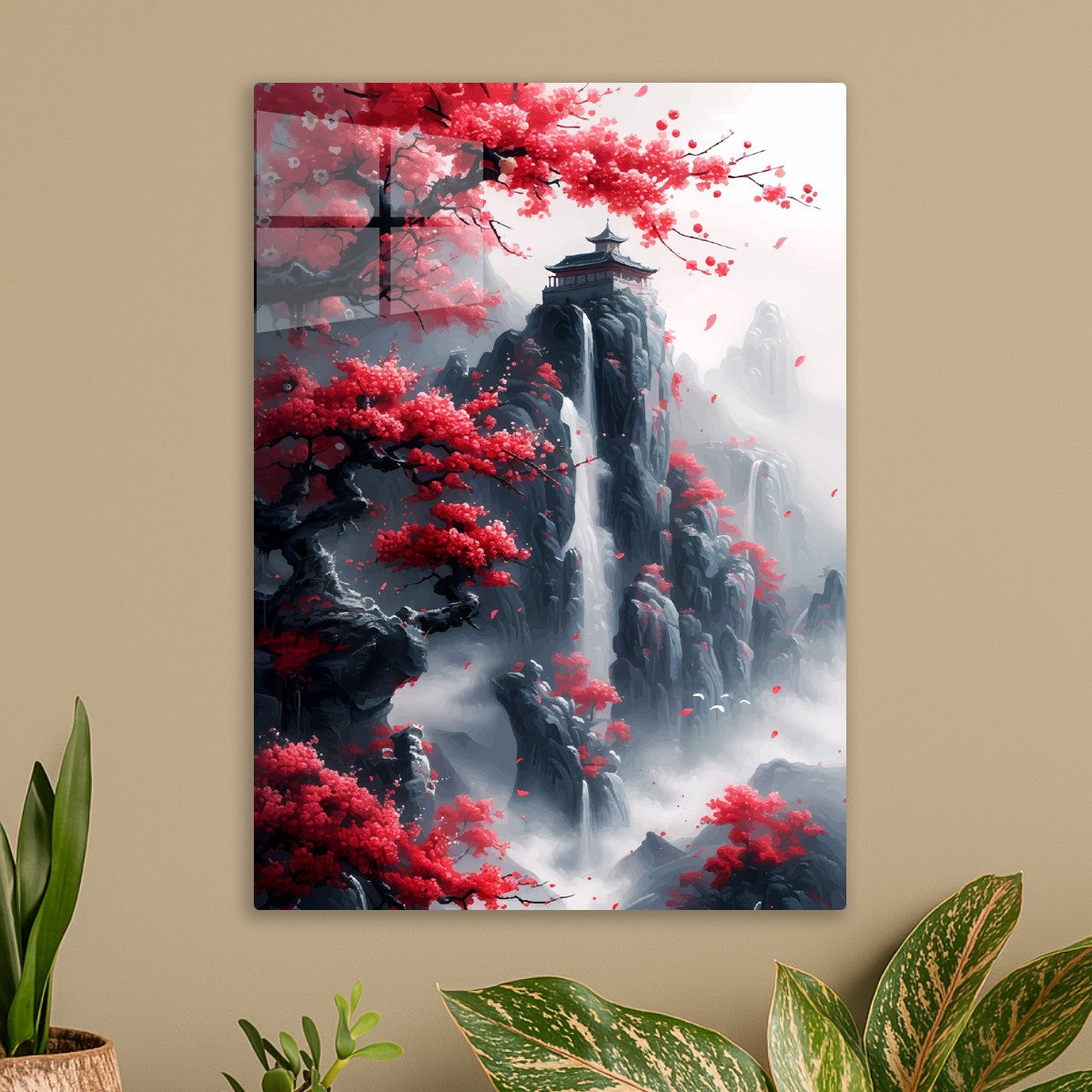 Cherry blossom landscape