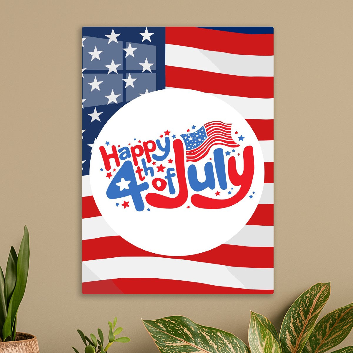 4th of July Circle Emblem