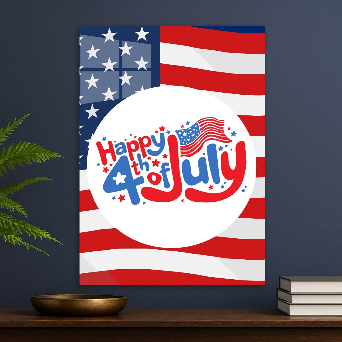 4th of July Circle Emblem