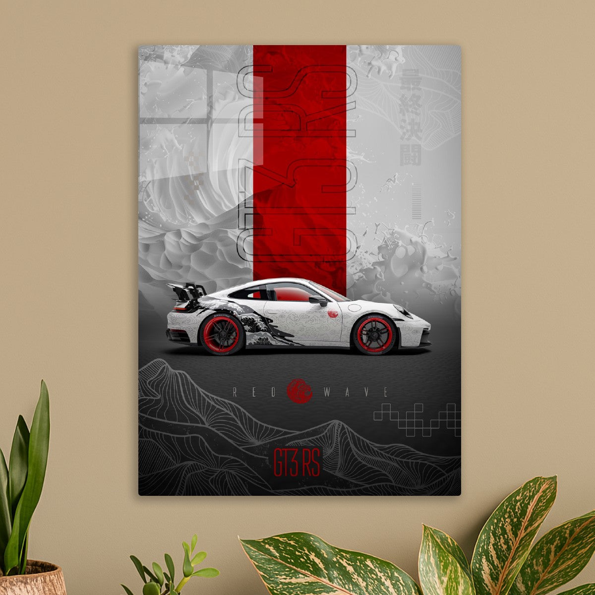 Porsche GT3 RS Red Wave