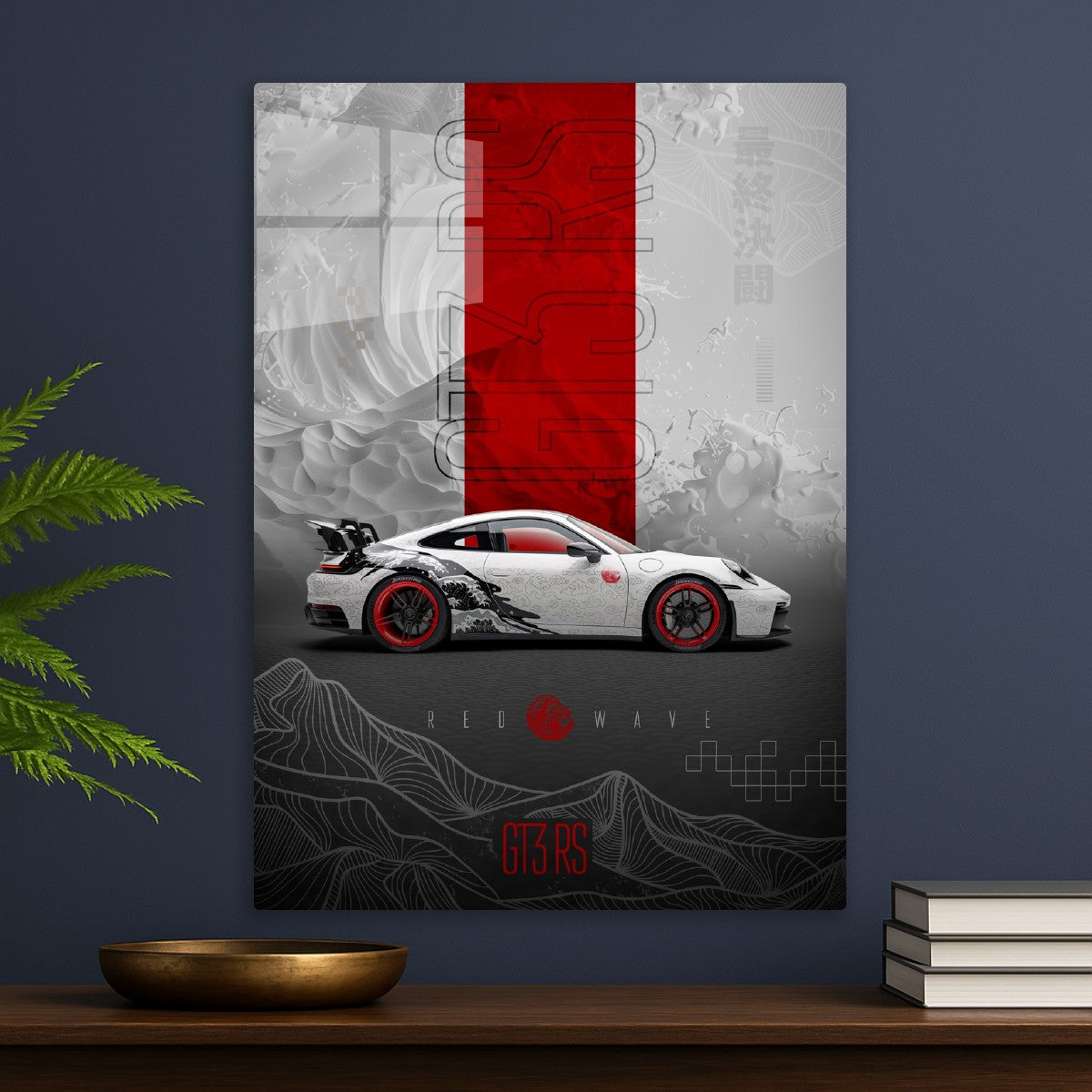 Porsche GT3 RS Red Wave