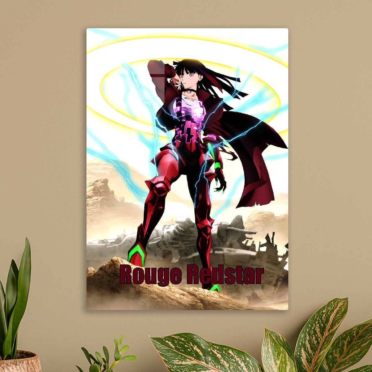 Metallic Rouge Red Star