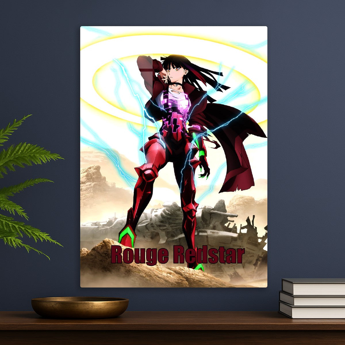 Metallic Rouge Red Star