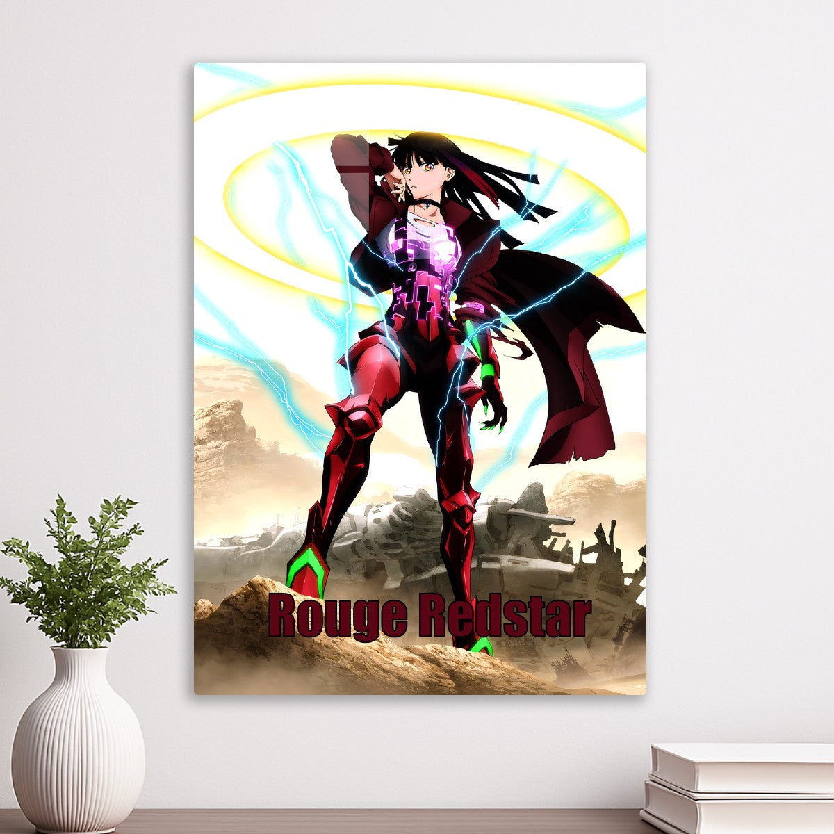 Metallic Rouge Red Star