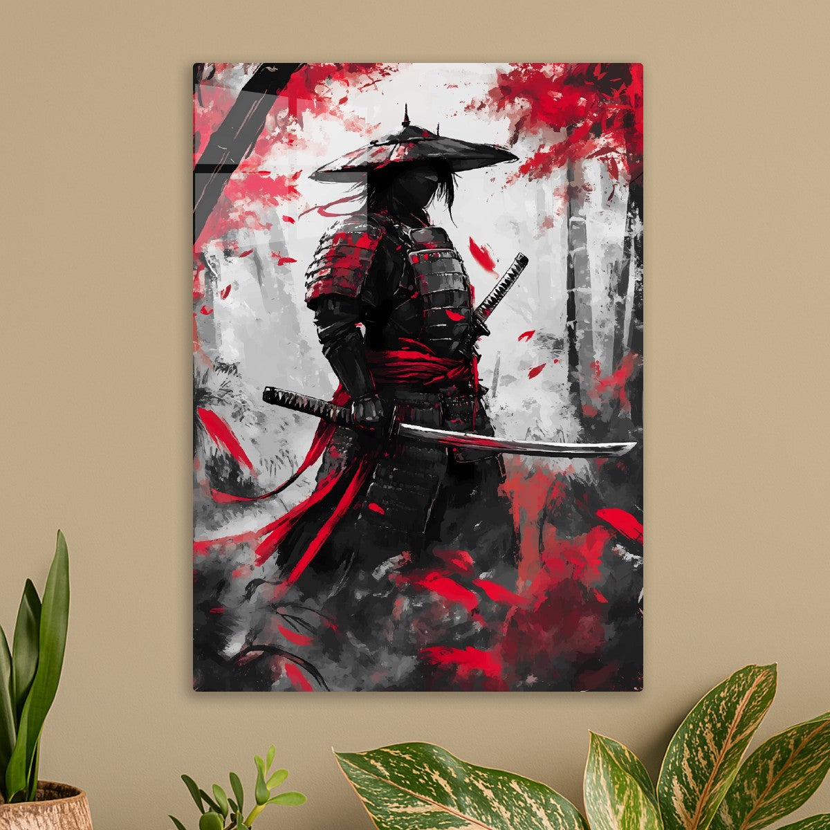 Red Japanese Samurai