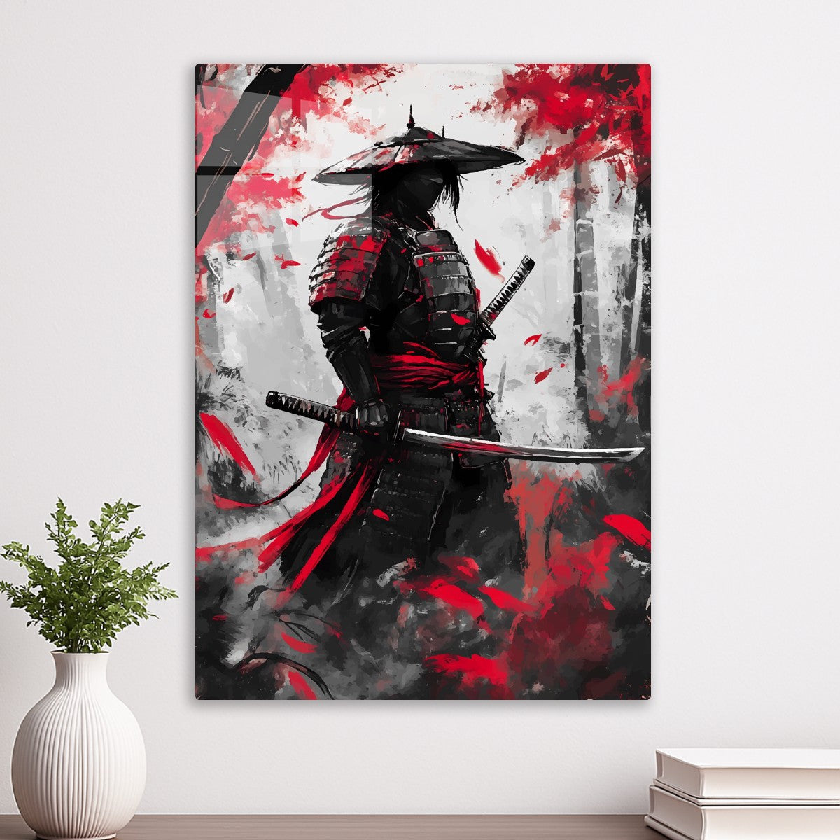 Red Japanese Samurai