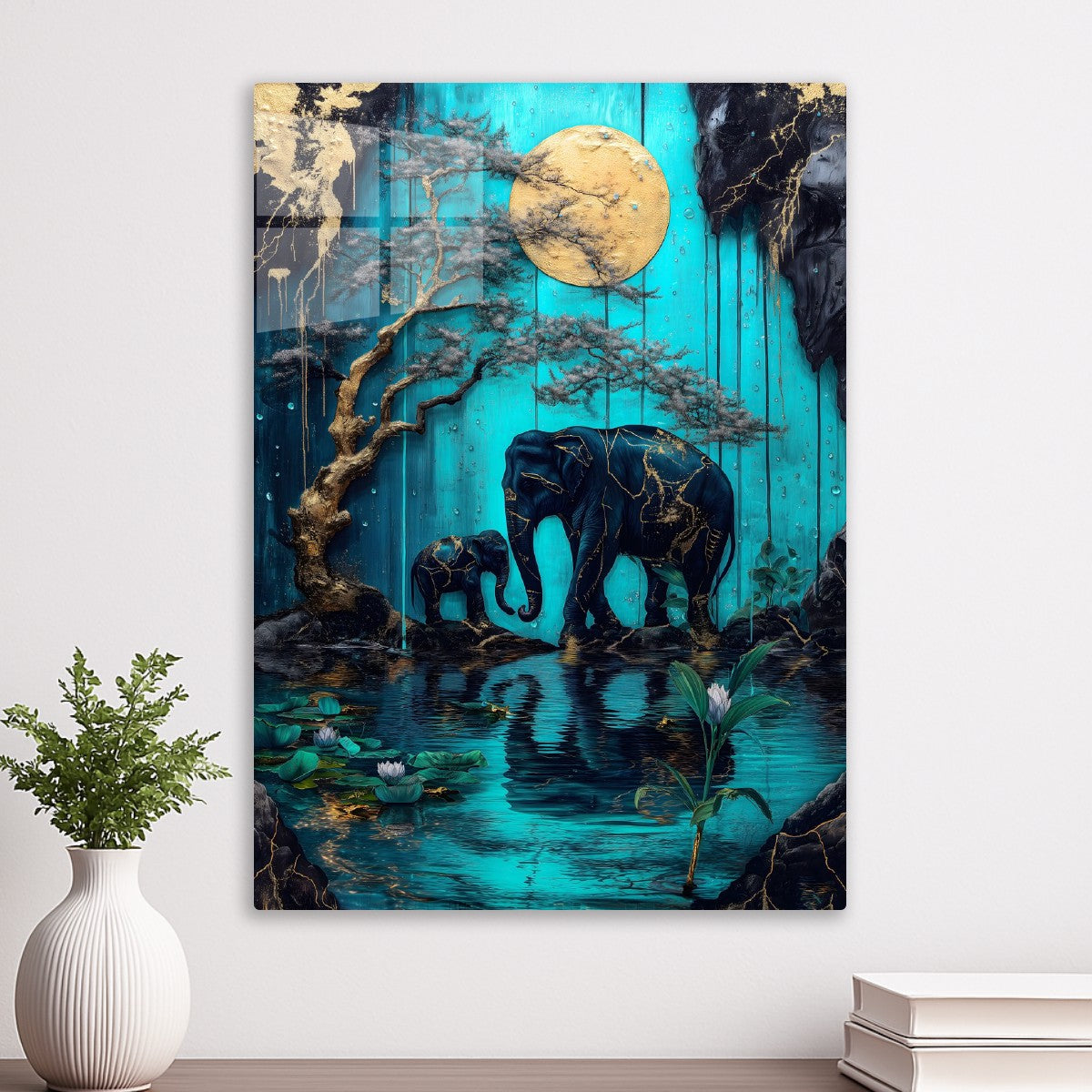 Golden Moonlit Serenity