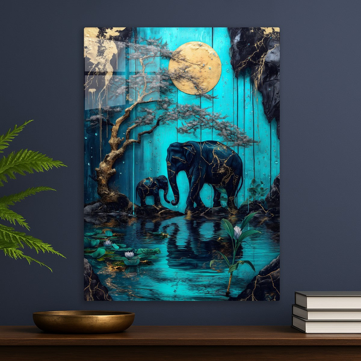 Golden Moonlit Serenity