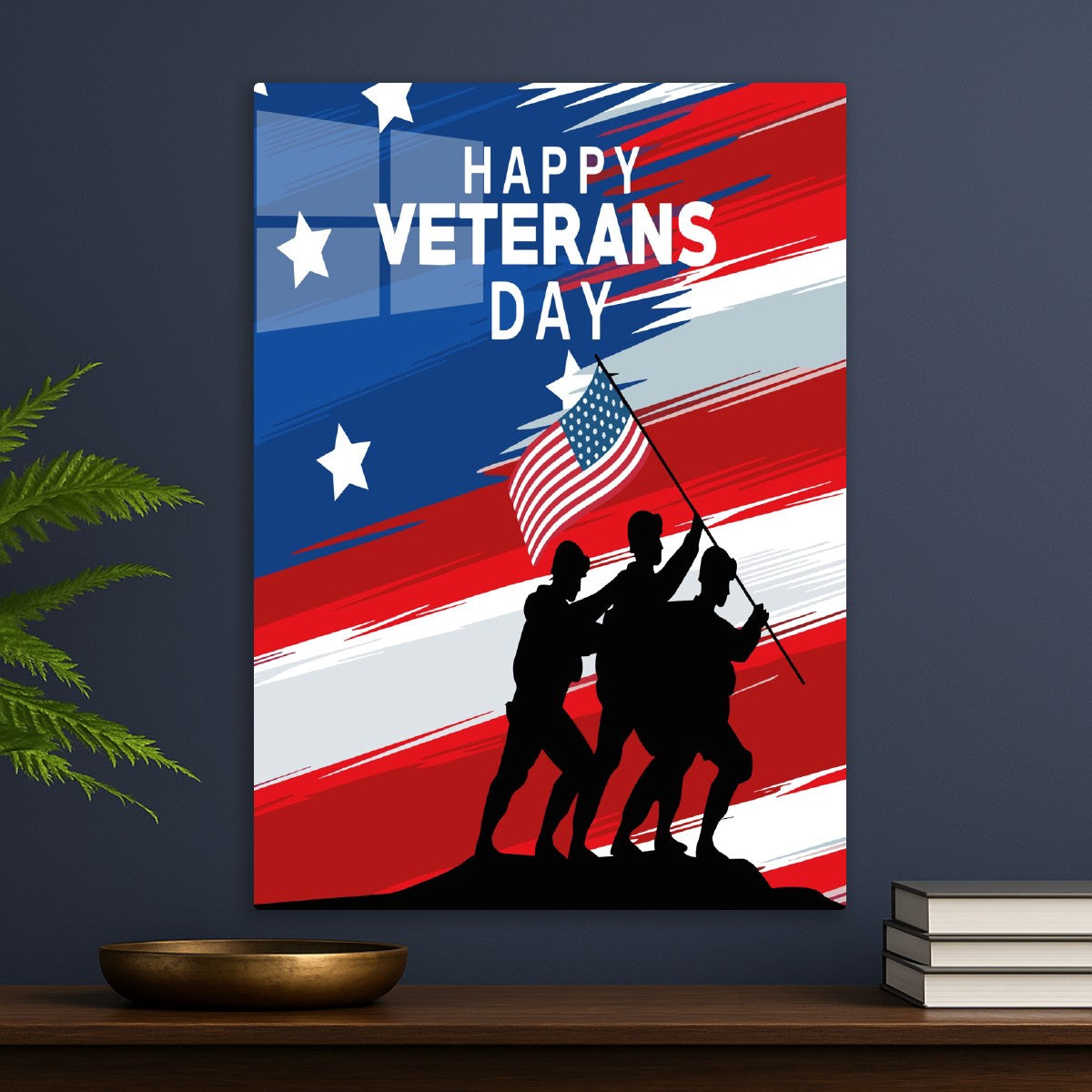 Happy Veterans Day USA Flag