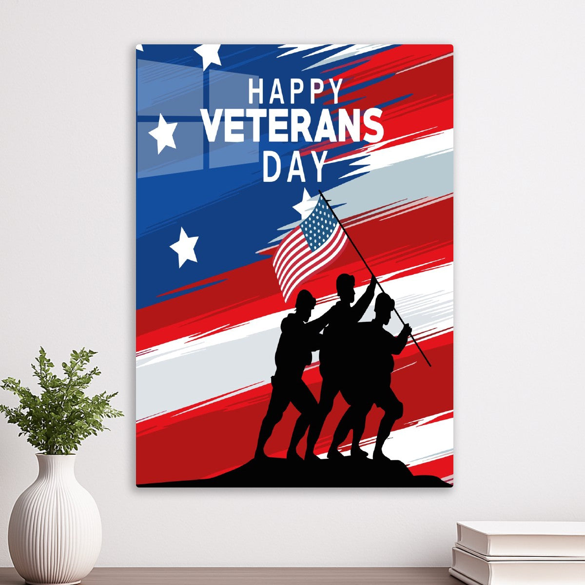 Happy Veterans Day USA Flag