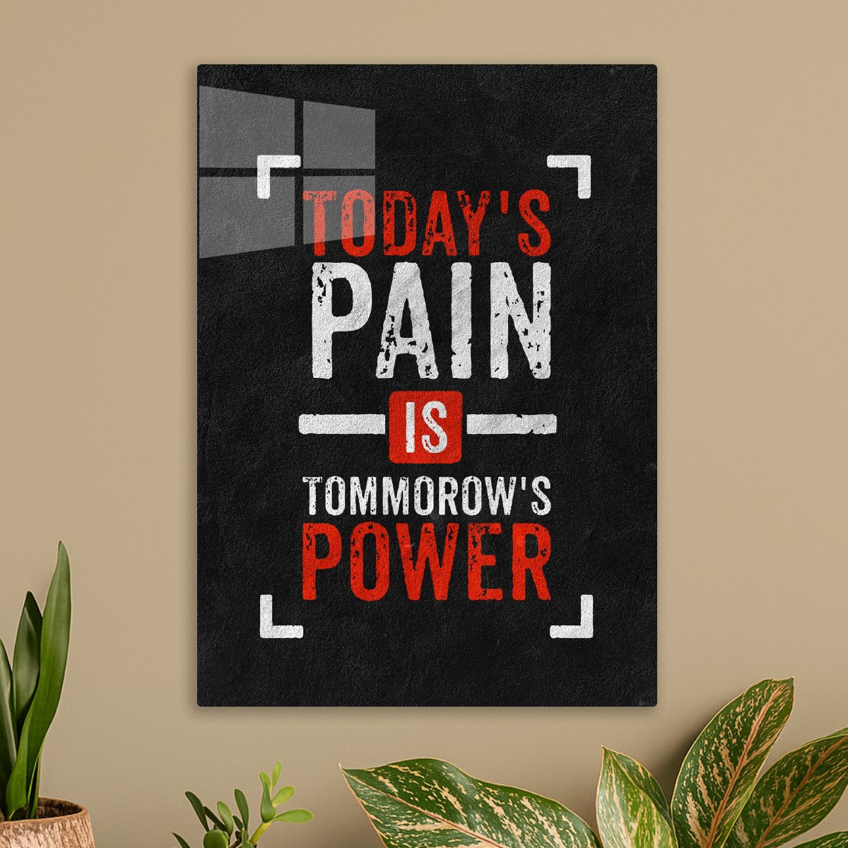 Today's Pain Is Tomorrow's Power text art