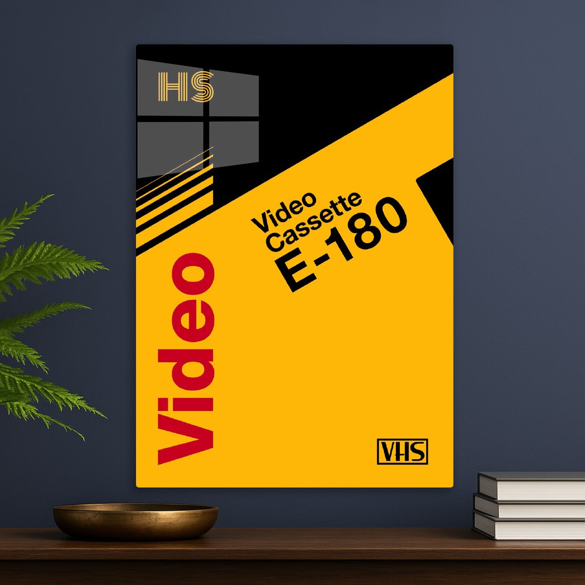 VHS tape case E-180 retrowave