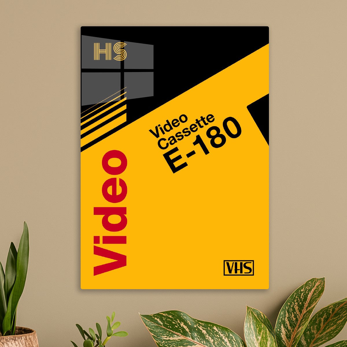 VHS tape case E-180 retrowave