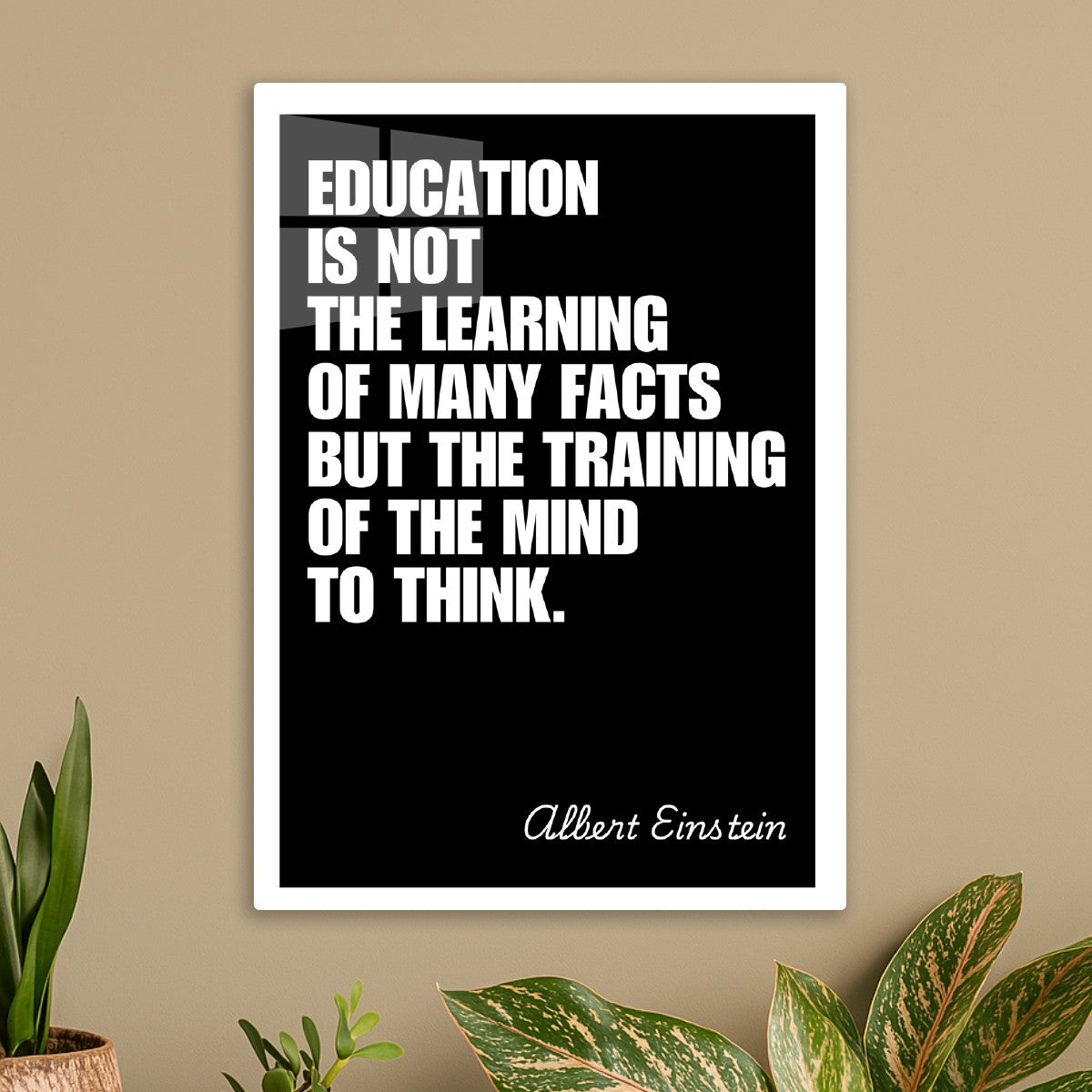 Education is not the learning