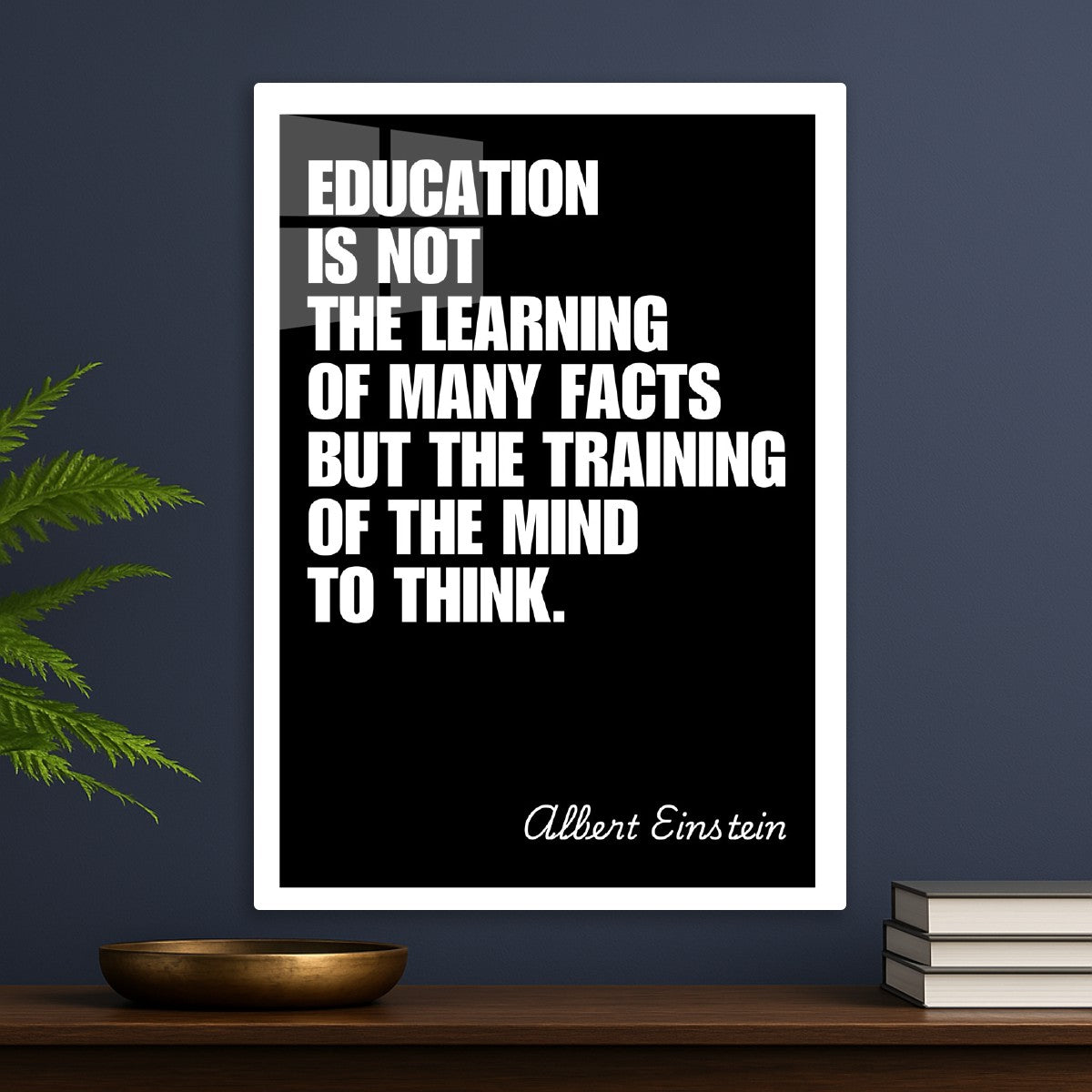 Education is not the learning