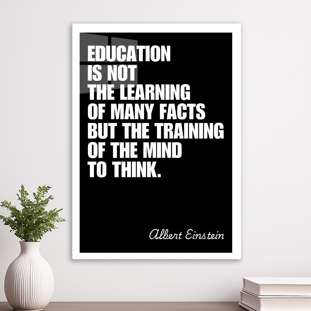 Education is not the learning