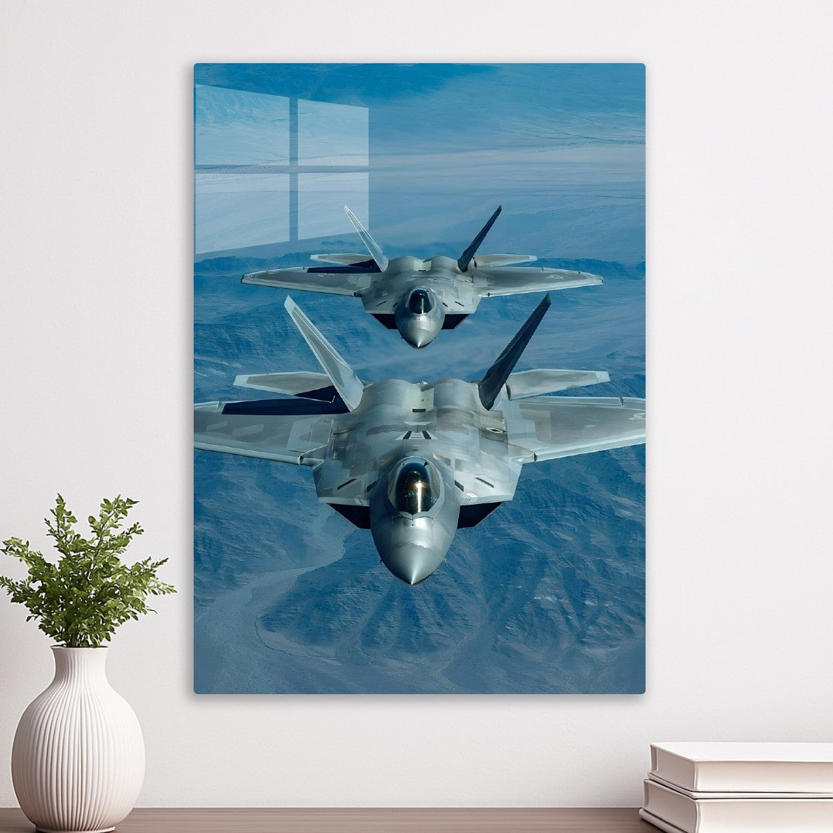 Two F-22 Raptors in Flight