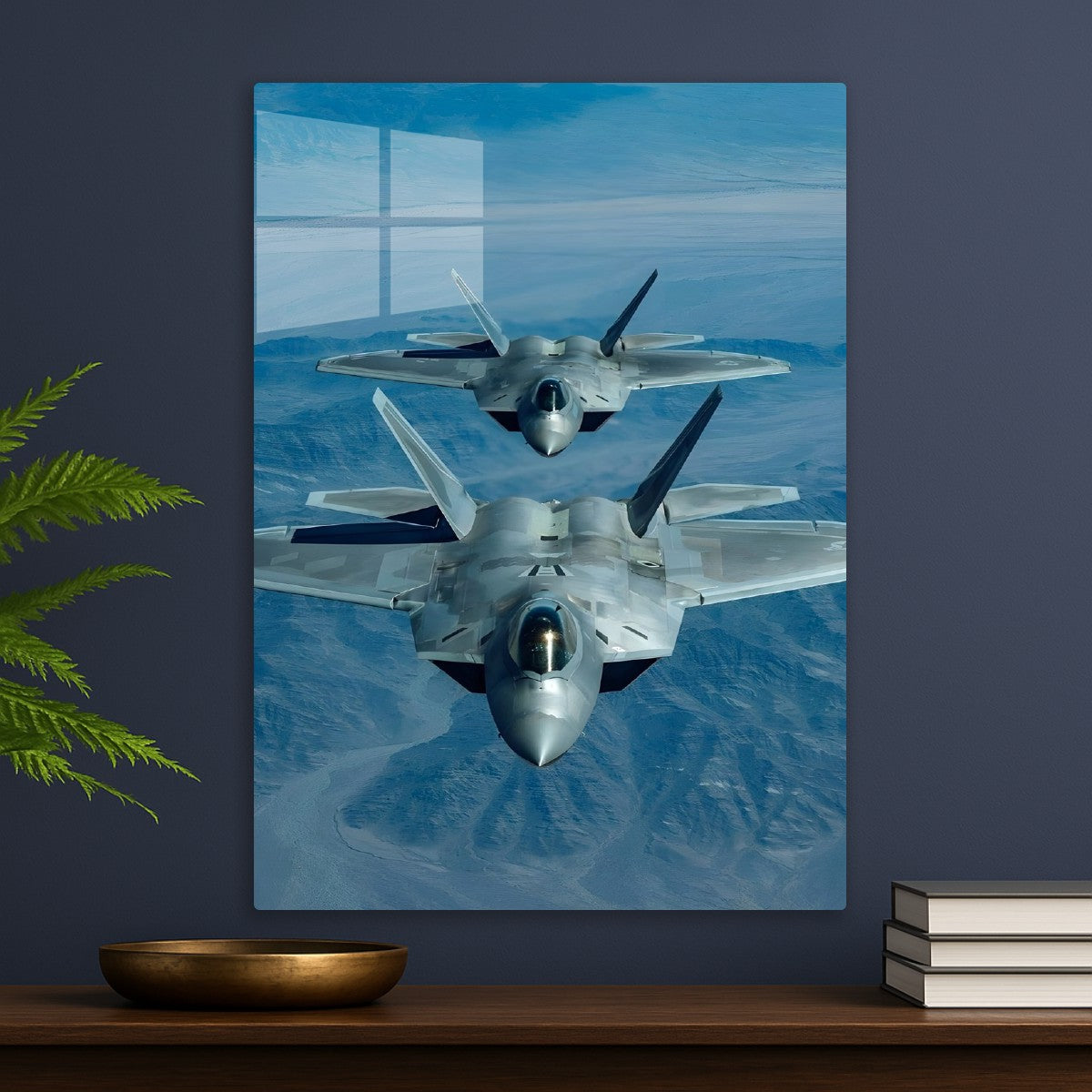 Two F-22 Raptors in Flight