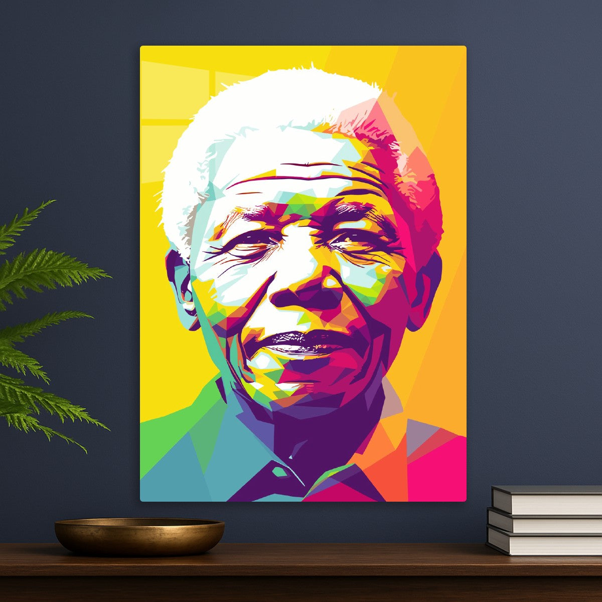 Nelson Mandela Colorful WPAP
