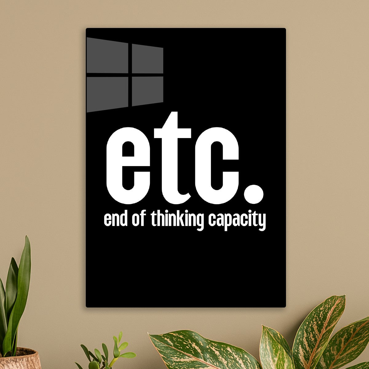 Etc end of thinking capacity