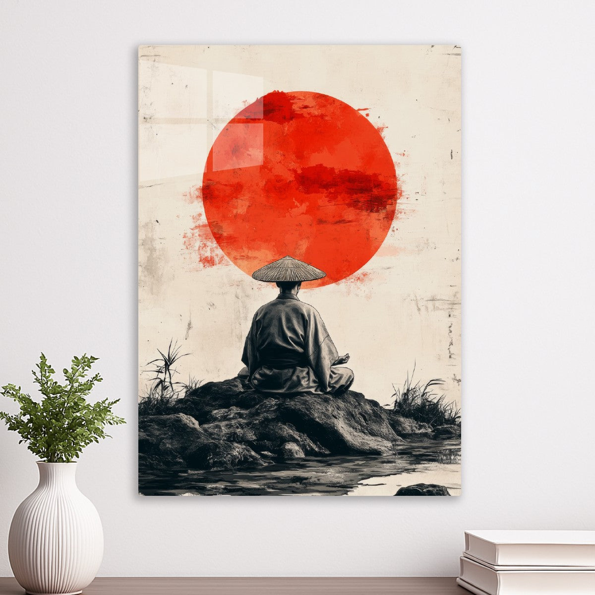 Meditation under Red Sun