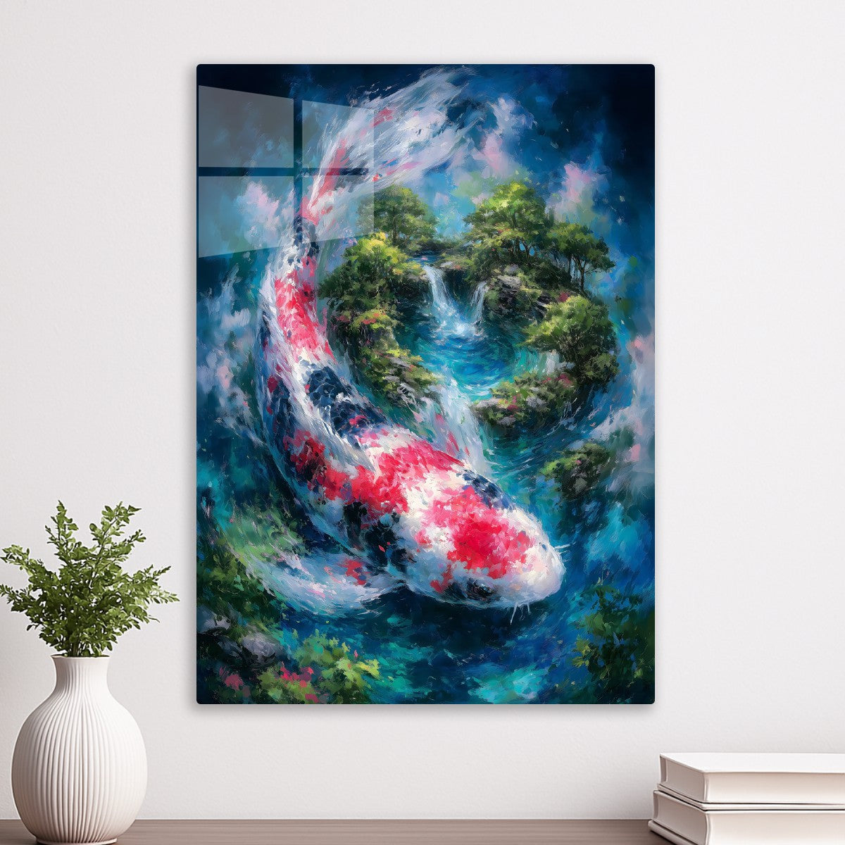 Enchanted Koi Fish Whirl of Dreams