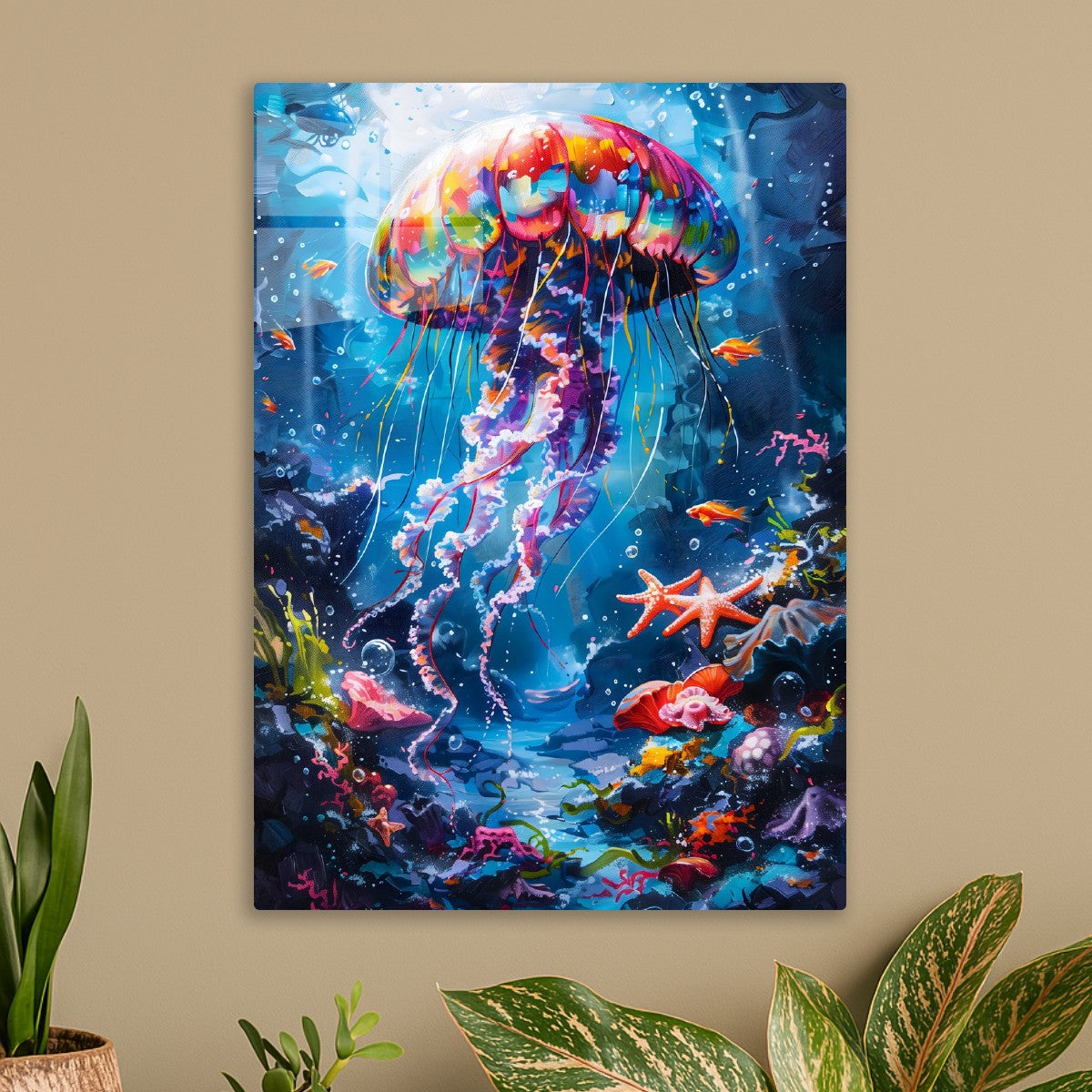 Kaleidoscope Depths Of Jellyfish