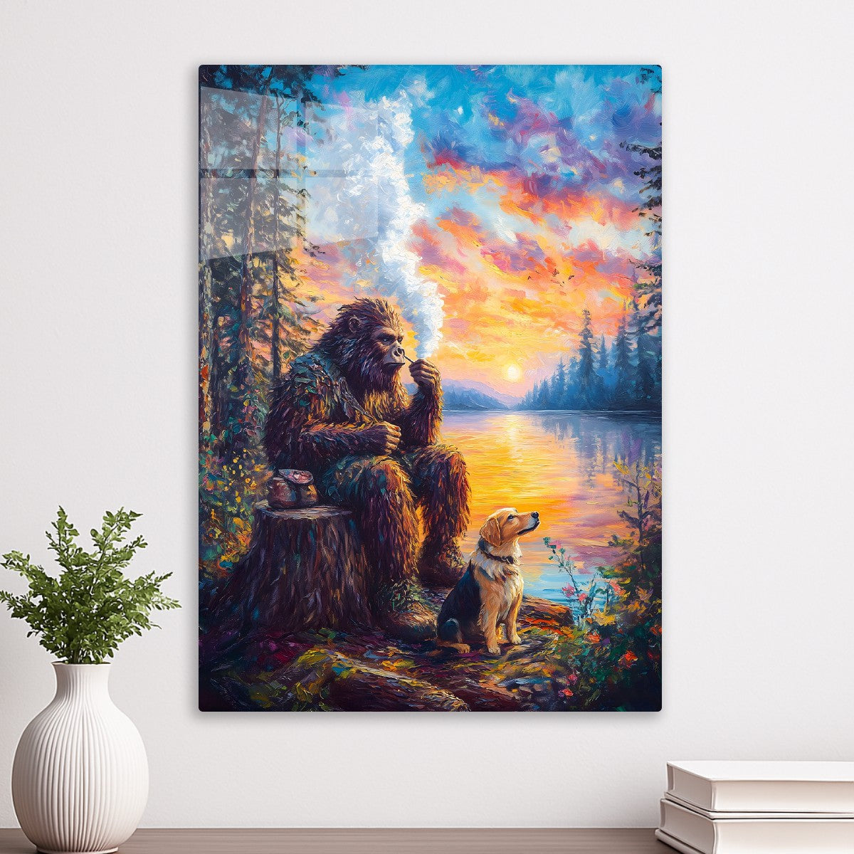 Sunset Serenity with Sasquatch