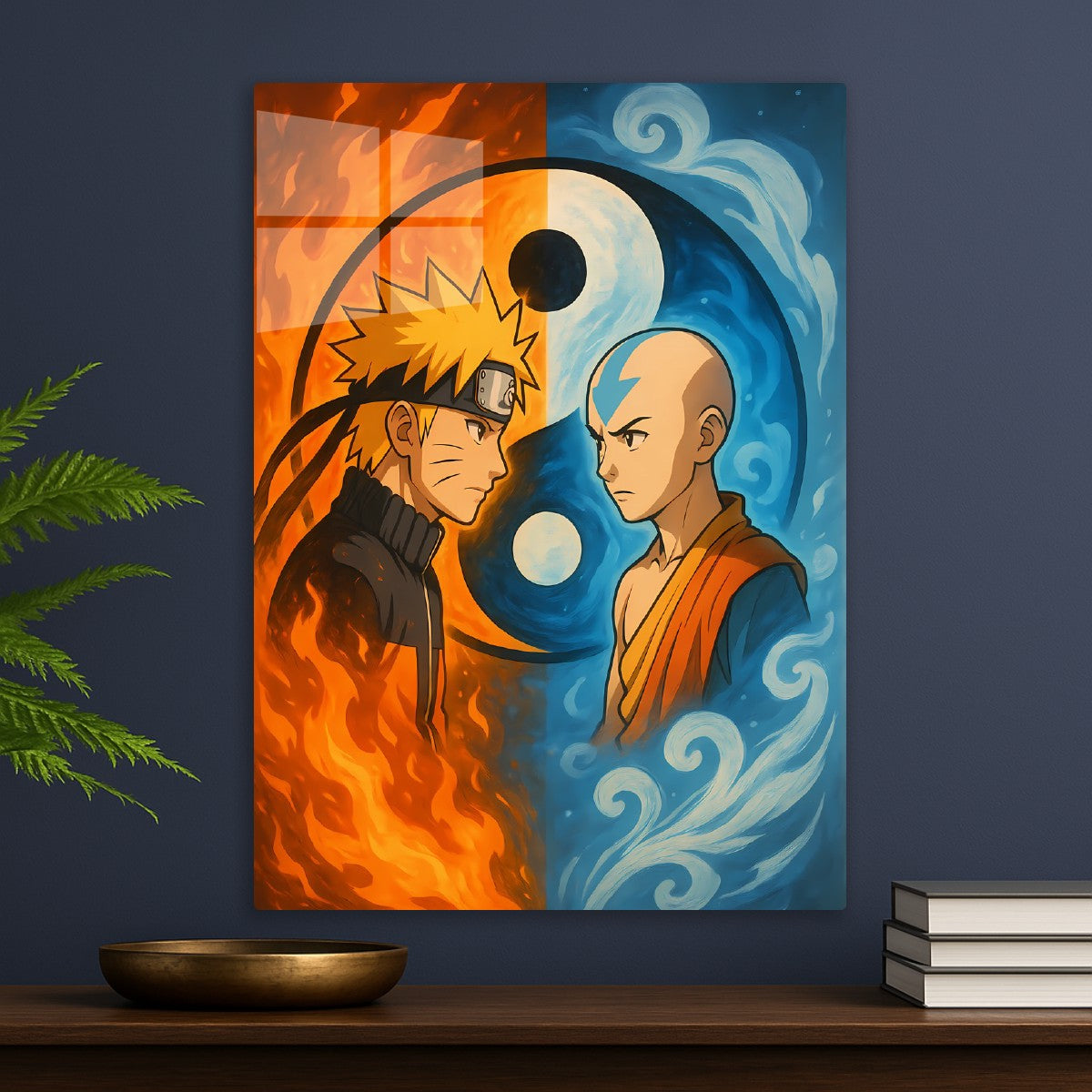 Yin Yang Naruto & Aang Art