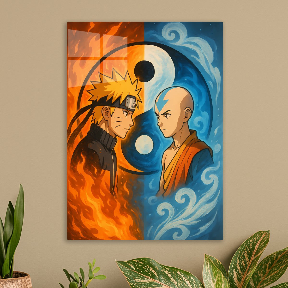Yin Yang Naruto & Aang Art