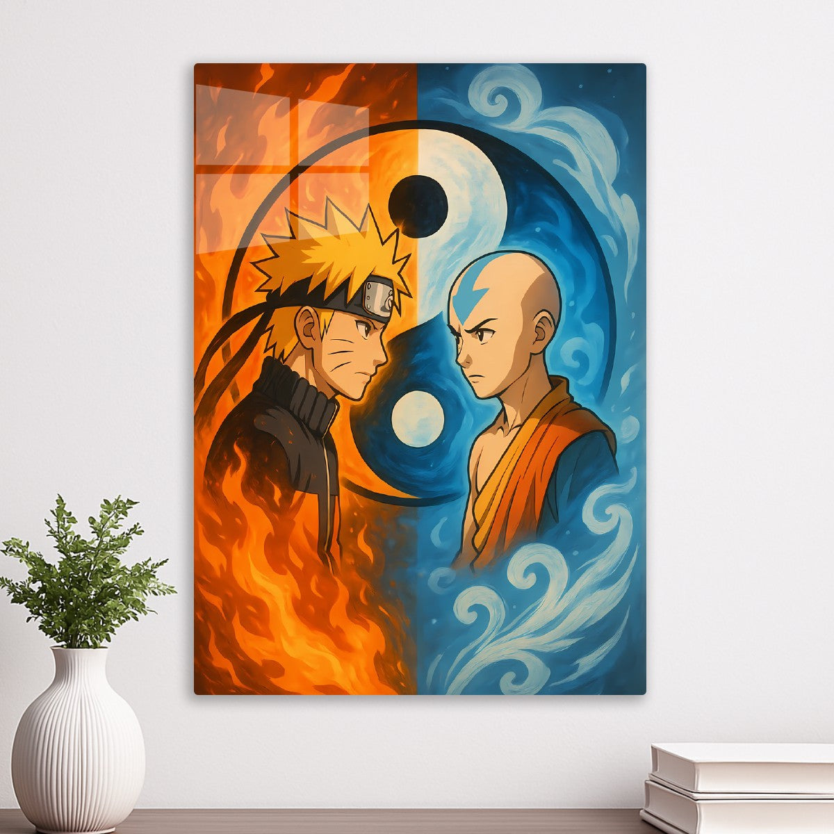 Yin Yang Naruto & Aang Art