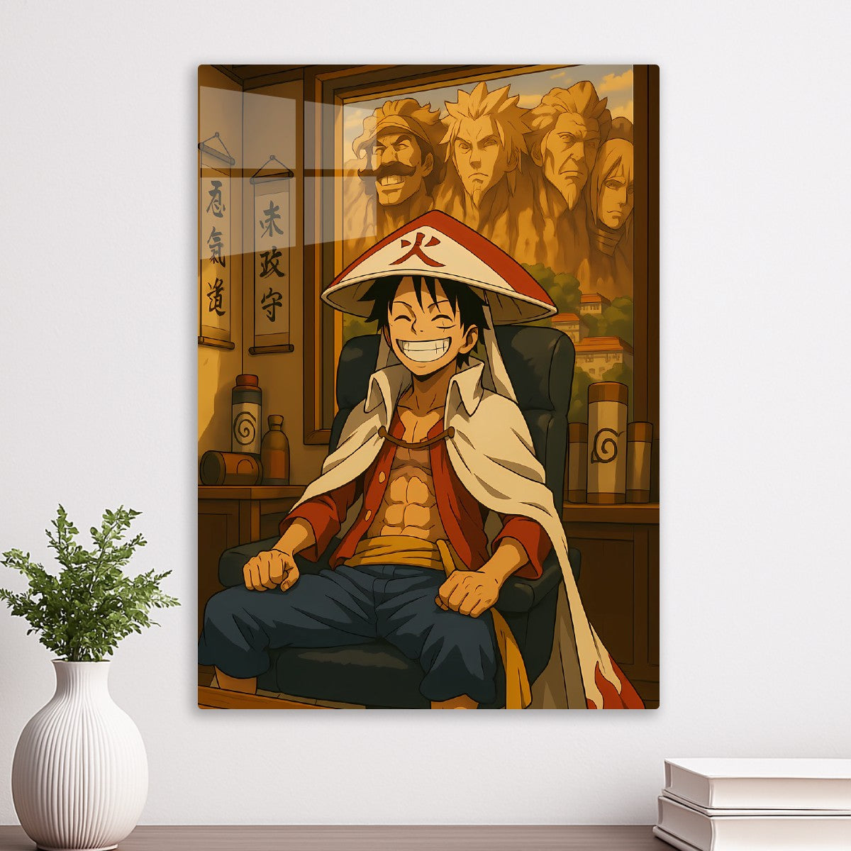 One Piece Luffy Hokage Desk Pose
