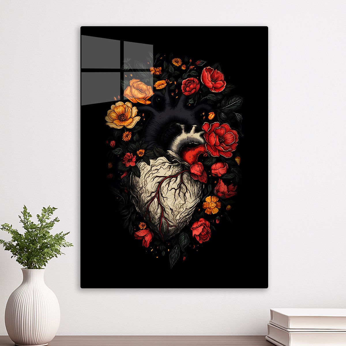 Heart and flowers fantasy