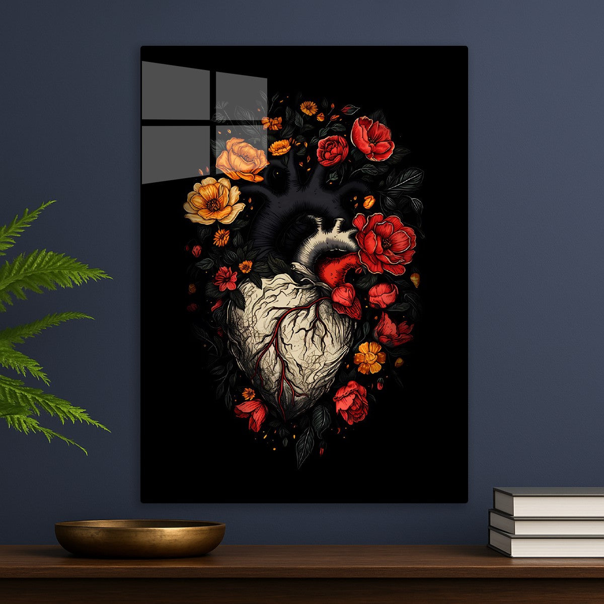 Heart and flowers fantasy