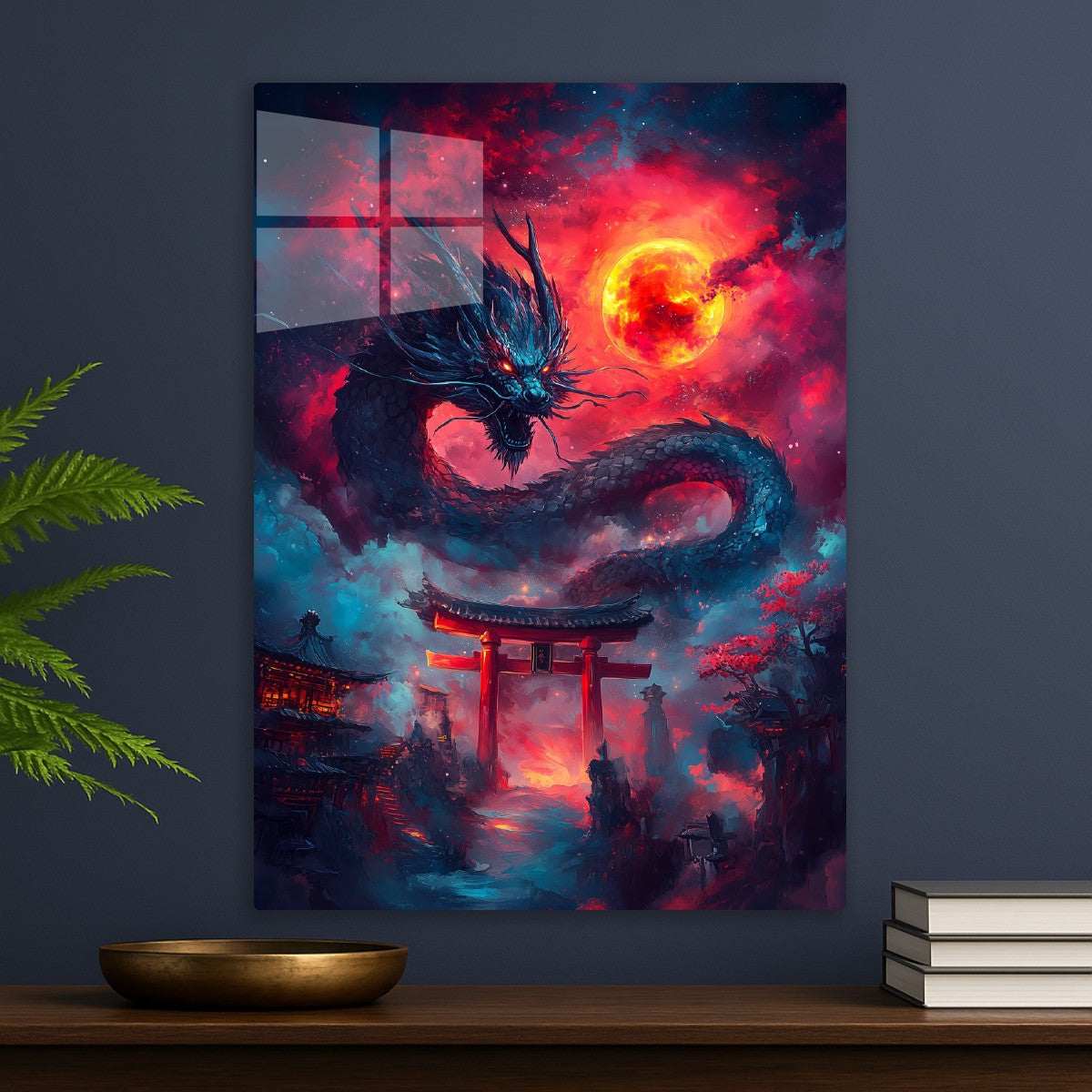 Dragon Beneath the Crimson Moon