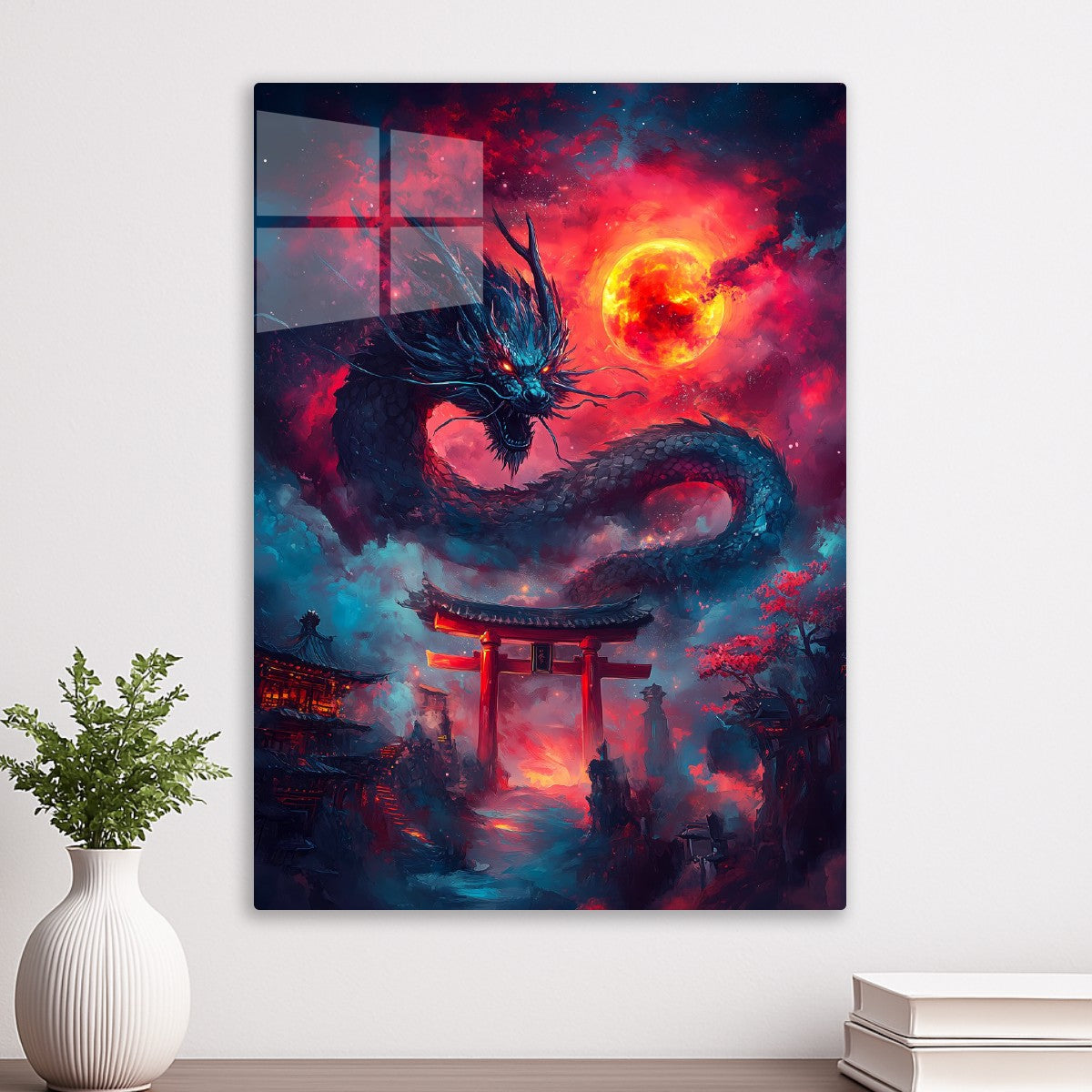 Dragon Beneath the Crimson Moon
