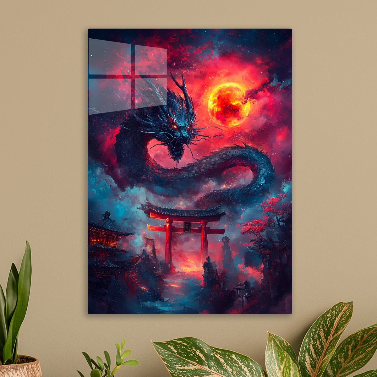 Dragon Beneath the Crimson Moon