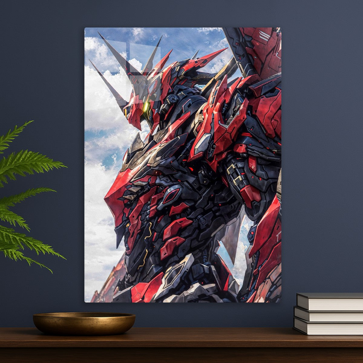 Red and Black Mecha Robot