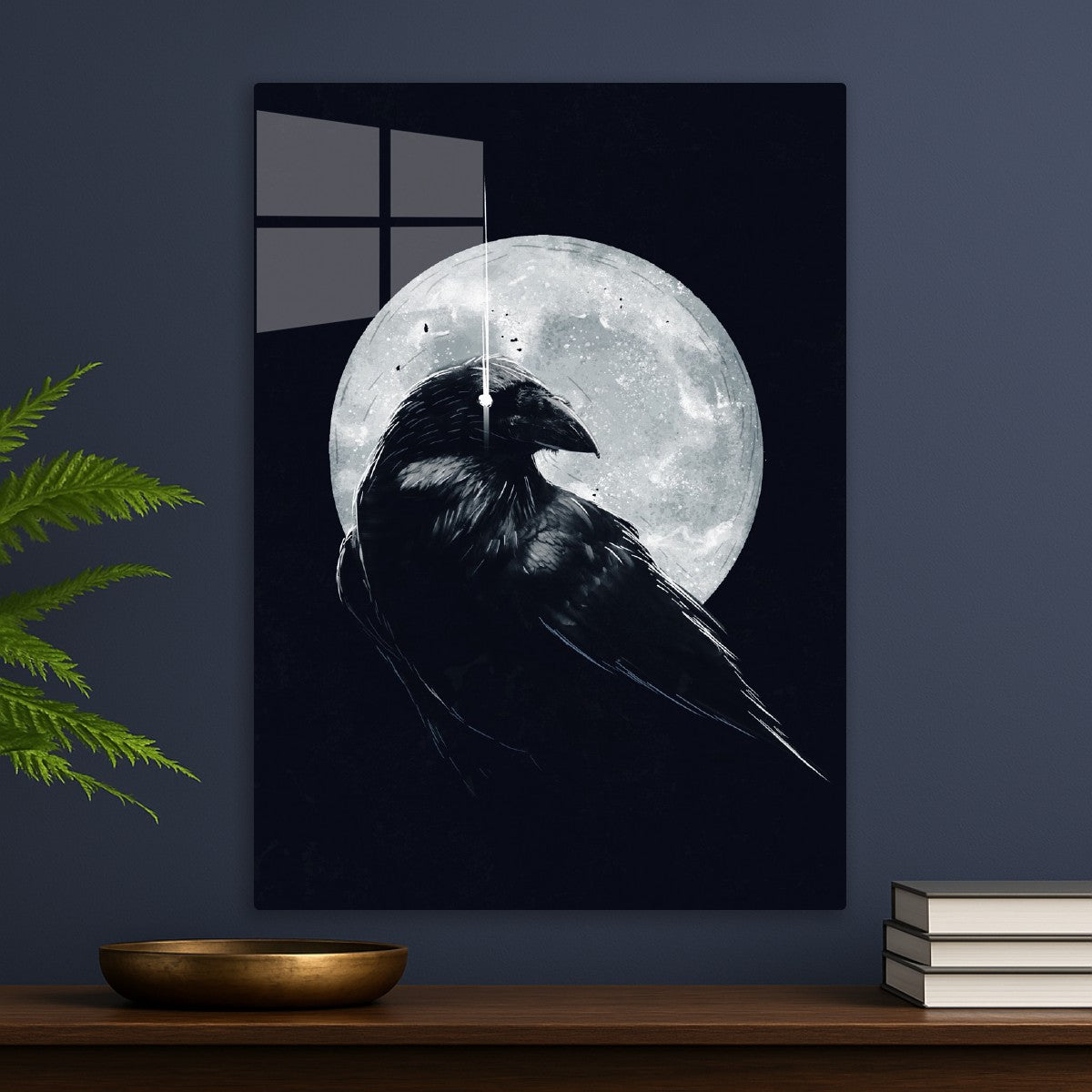 Crow and Moon