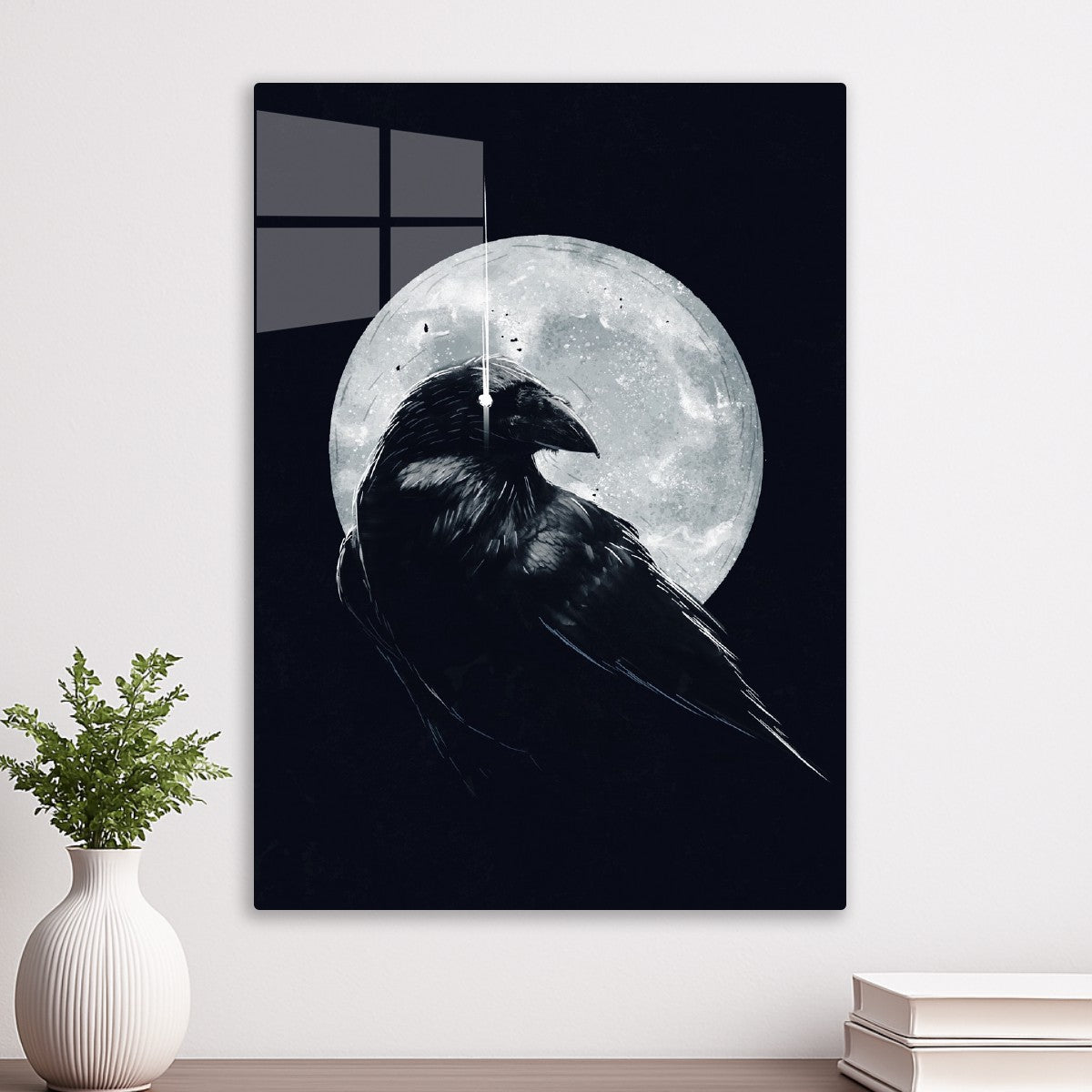 Crow and Moon