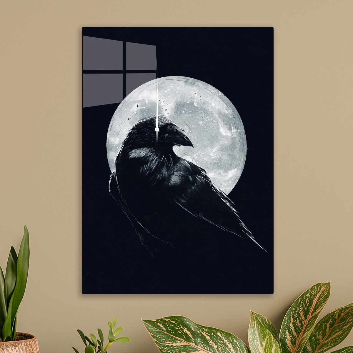 Crow and Moon