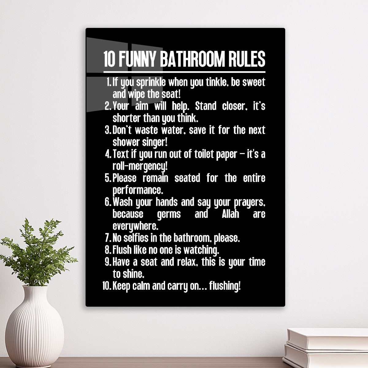 Funny Bathroom Rules