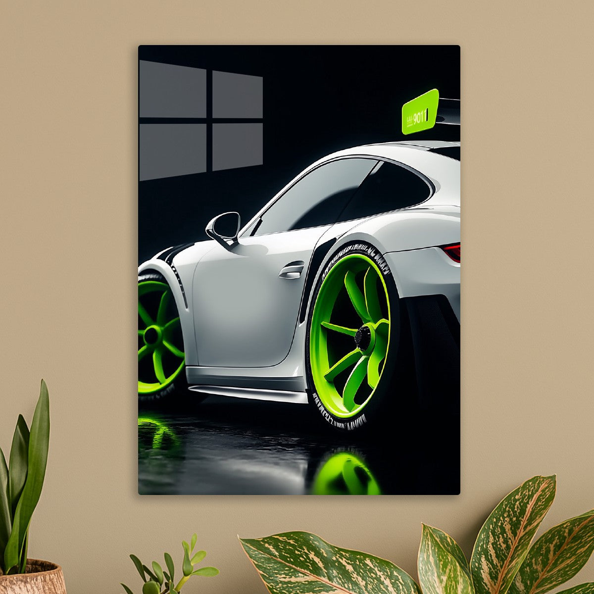 White Porsche 911